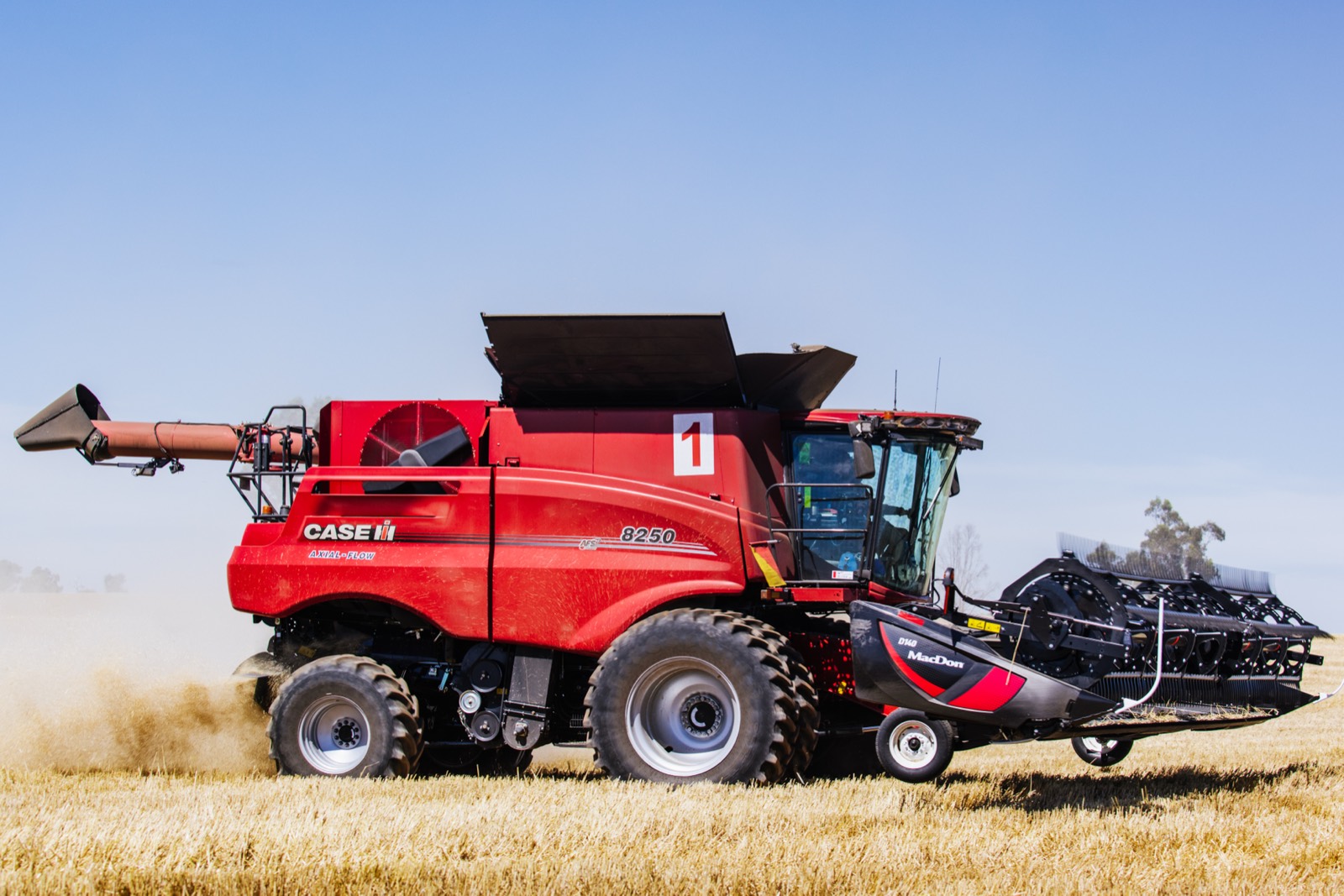 Case IH Axial-Flow harvester working the field