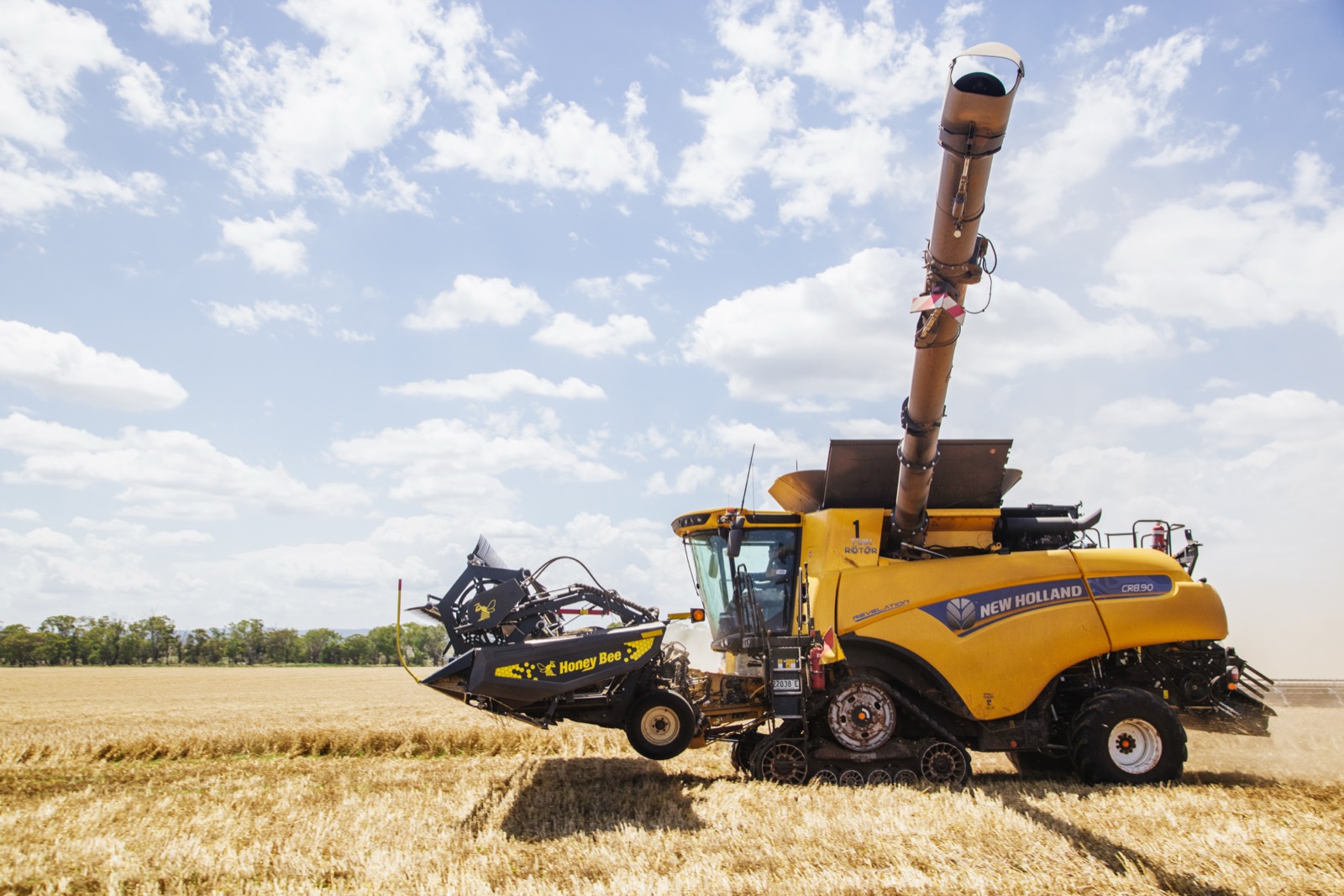 Case IH Axial-Flow harvester working the field