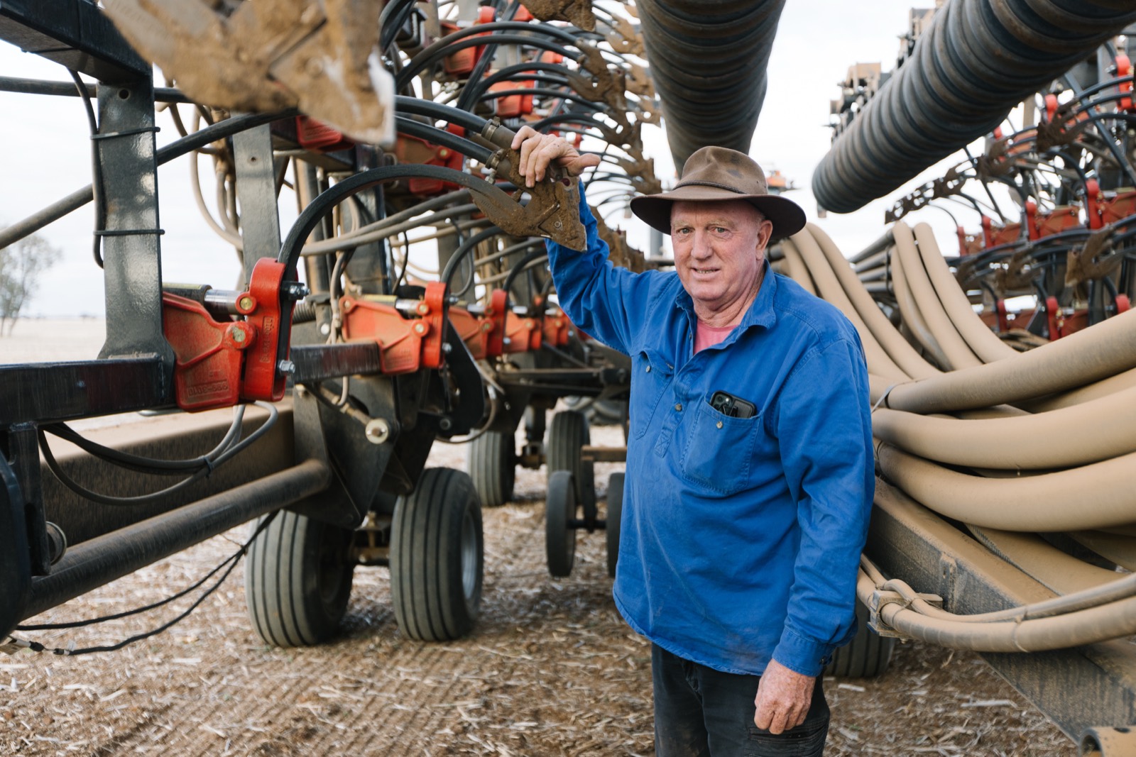 Farmer on his property, from the CNH farmer story shoot