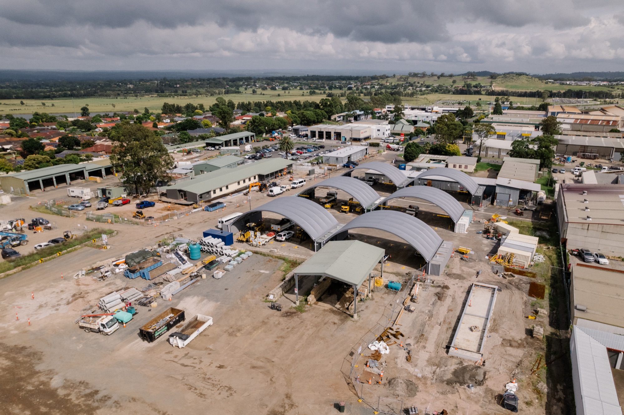 Hibernian Contracting site from the air